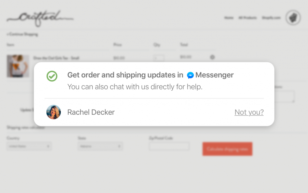 Messenger for Shopify