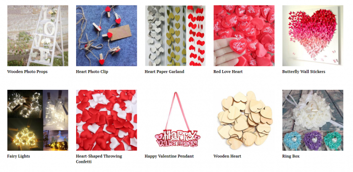 product ideas for dropshipping on Valentine's Day - Dinning out supplies