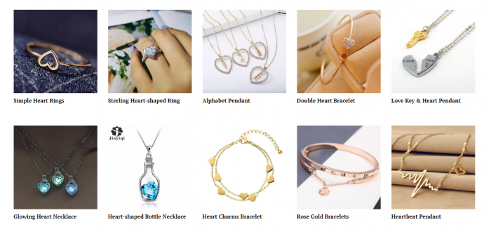 product ideas for dropshipping on Valentine's Day - Jewelry