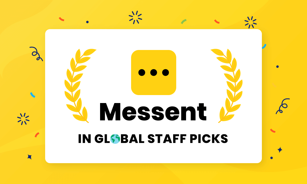 Messent getting featured on Shopify’s Global Staff Picks