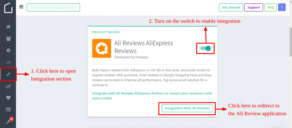 How To Turn On The Rule Switch To Activate The Integration