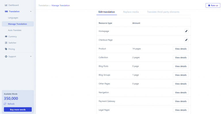 How can you create with Shopify translate checkout page?