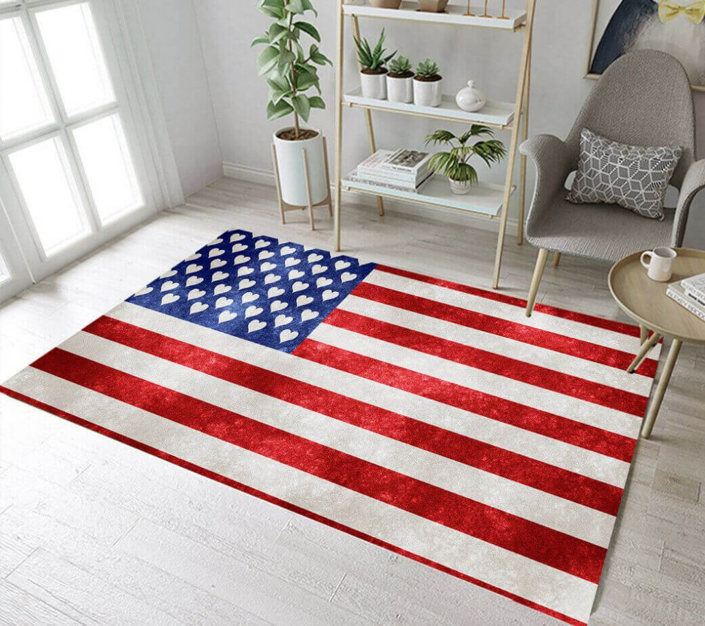 American Independence Day American Flag Rug