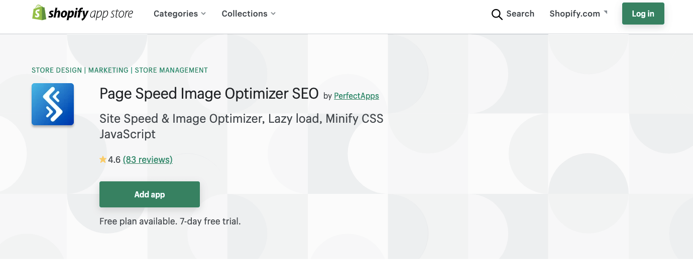 Swift Page Speed Image Optimizer SEO in Shopify SEO Apps