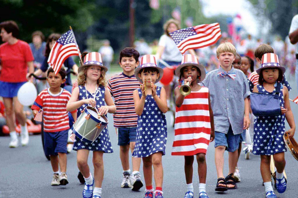 American Independence Day Stars and stripes