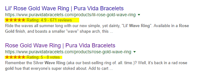 Product Rich Snippets 