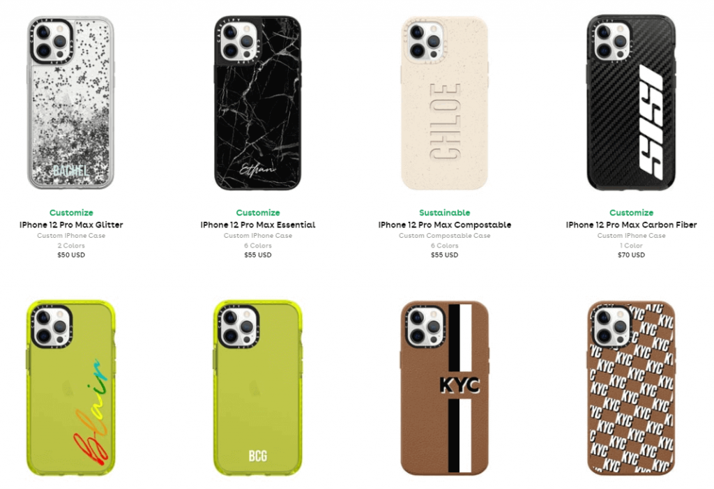 Print on demand products: phone cases